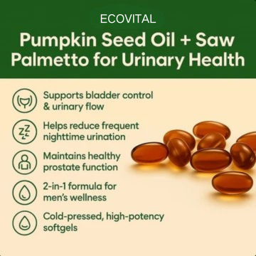 Cold-Pressed Natural Pumpkin Seed Oil, Powerful 2-in-1 Formula for Blood Sugar Support and Hair Health!